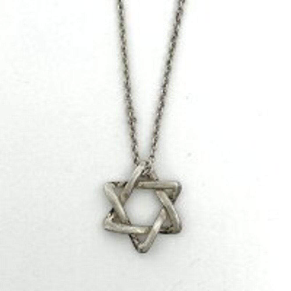 Tiffany Co Star of David Necklace Sterling Silver
